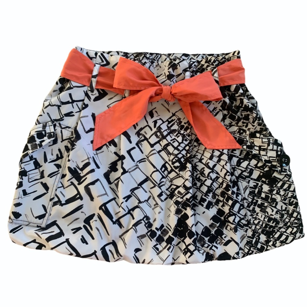 G by Guess Black and White Mini Skirt